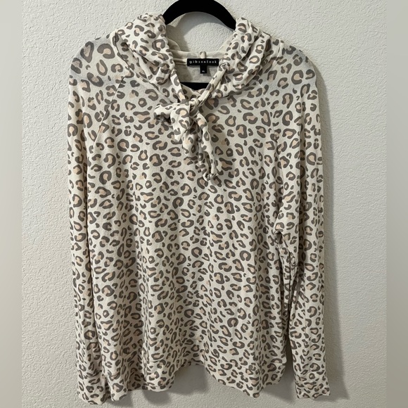 Leopard Print Hoodie Sweatshirt - Picture 3 of 4